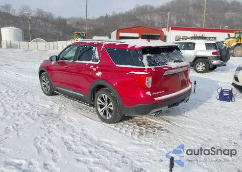 2020 Ford Explorer Platinum z USA, uszkodzony, nr VIN 1FM5K8HC0LGA44018